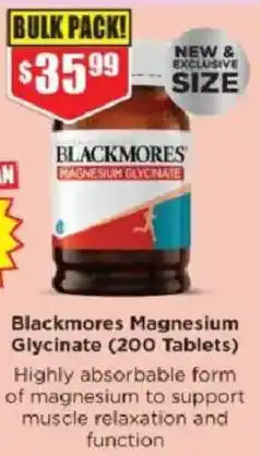 Chemist Warehouse Blackmores Magnesium Glycinate offer