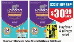 Chemist Warehouse Rhinocort Hayfever Extra Strength 64mcg offer