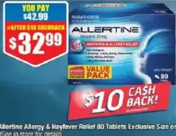 Chemist Warehouse Allertine Allergy & Hayfever Relief offer