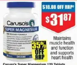 Chemist Warehouse Caruso's Super Magnesium offer