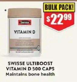 Chemist Warehouse Swisse Ultiboost Vitamin D 500 Caps offer