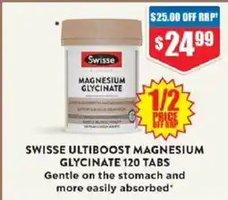 Chemist Warehouse Swisse Ultiboost Magnesium Glycinate offer