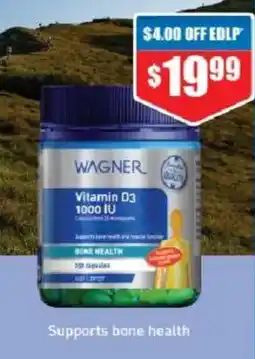 Chemist Warehouse Wagner Vitamin D3 1000 IU offer