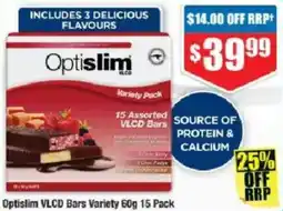 Chemist Warehouse Optislim VLCD Bars Variety Pack offer