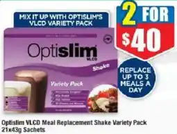 Chemist Warehouse Optislim VLCD Meal Replacement Shake Variety Pack offer