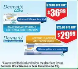 Chemist Warehouse Dermatix Ultra Advanced Silicone Scar Gel offer