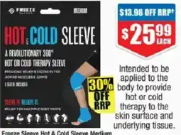 Chemist Warehouse Freeze Sleeve Hot & Cold Sleeve Medium offer