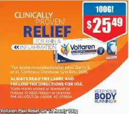 Chemist Warehouse Voltaren Pain Relief Gel offer