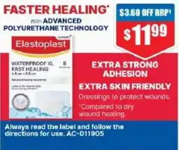 Chemist Warehouse Elastoplast Waterproof XL Fast Healing offer