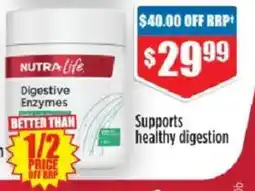 Chemist Warehouse Nutra Life Digestive Enzymes offer