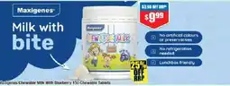 Chemist Warehouse Maxigenes Chewable Milk With Blueberry offer