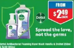 Chemist Warehouse Dettol Antibacterial Foaming Hand Wash Vanilla & Orchid offer