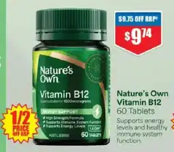 Chemist Warehouse Nature's Own Vitamin B12 offer