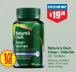 Chemist Warehouse Nature's Own Sleep + Valerian offer