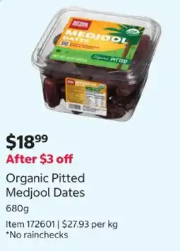 Costco Organic Pitted Medjool Dates offer