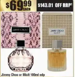 Chemist Warehouse Jimmy Choo or Illicit edp offer