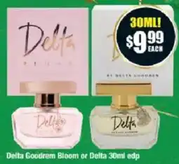 Chemist Warehouse Delta Goodrem Bloom or Delta 30ml edp offer