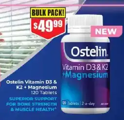 Chemist Warehouse Ostelin Vitamin D3 & K2 + Magnesium offer