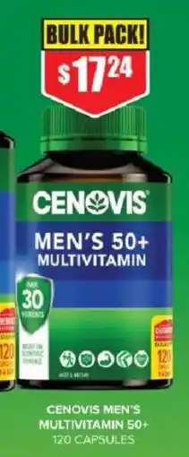 Chemist Warehouse Cenovis Men's Multivitamin 50+ offer