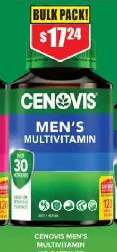 Chemist Warehouse Cenovis Men's Multivitamin offer