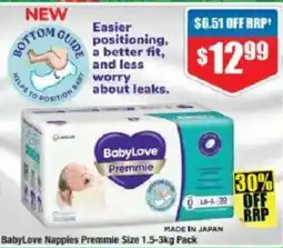 Chemist Warehouse BabyLove Nappies Premmie offer