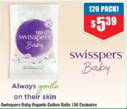 Chemist Warehouse Swisspers Baby Organic Cotton Balls offer