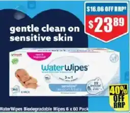 Chemist Warehouse WaterWipes Biodegradable Wipes offer