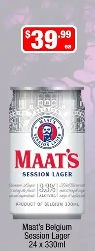 Liquor Stax Maat's Belgium Session Lager offer