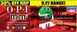 Chemist Warehouse O.P.I x M&M's Range offer