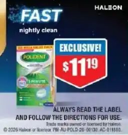 Chemist Warehouse Polident 3 Minute offer