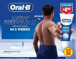 Chemist Warehouse Oral-B Toothpaste Gum Care & Enamel Restore offer