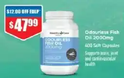 Chemist Warehouse Healthy Care Odourless Fish Oil offer