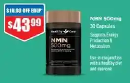 Chemist Warehouse Healthy Care NMN 500mg offer