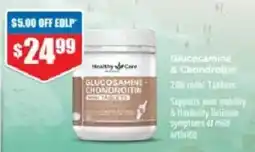 Chemist Warehouse Healthy Care Glucosamine & Chondroitin offer