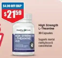 Chemist Warehouse Healthy Care High Strength L-Theanine offer