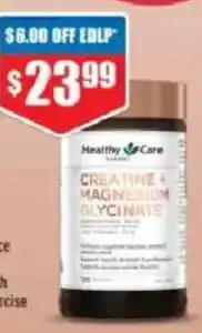Chemist Warehouse Healthy Care Creatine + Magnesium Glycinate offer
