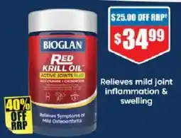 Chemist Warehouse Bioglan Red Krill Oil Active Joints Plus offer