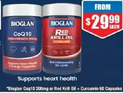 Chemist Warehouse Bioglan Coq10 + Bioglan Red Krill Oil offer