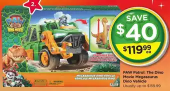 PAW Patrol: The Dino Movie Megasaurus Dino Vehicle