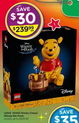 Toyworld LEGO 43300 Disney Classic Winnie the Pooh offer