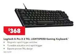 Harvey Norman Logitech G Pro X 2 TKL LIGHTSPEED Gaming Keyboard offer