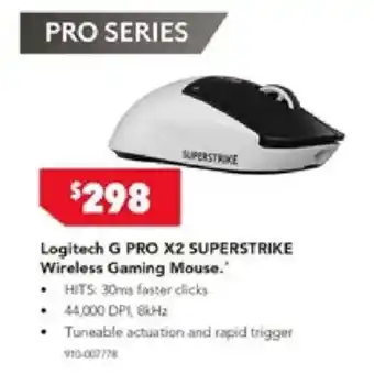 Logitech G PRO X2 SUPERSTRIKE Wireless Gaming Mouse