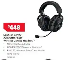 Harvey Norman Logitech G PRO X2 LIGHTSPEED Wireless Gaming Headset offer