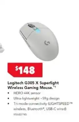 Harvey Norman Logitech G305 X Superlight Wireless Gaming Mouse offer