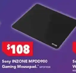 Harvey Norman Sony INZONE MPDD900 Gaming Mousepad offer