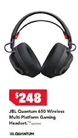 Harvey Norman JBL Quantum 650 Wireless Multi-Platform Gaming Headset offer