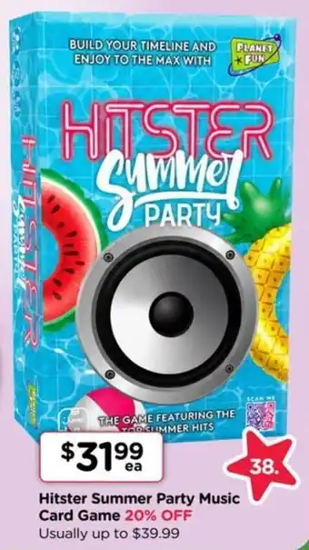 Hitster Summer Party Music Card Game