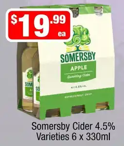 Liquor Stax Somersby Cider 4.5% Varieties offer