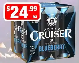 Liquor Stax Vodka Cruiser Blueberry offer