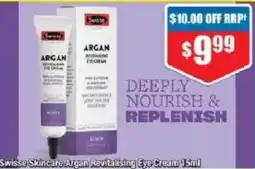 Chemist Warehouse Swisse Skincare Argan Revitalising Eye Cream offer
